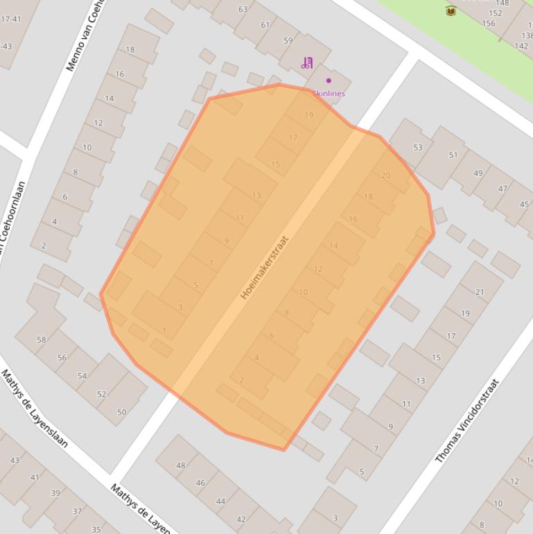 Kaart van postcodegebied 5622BL.