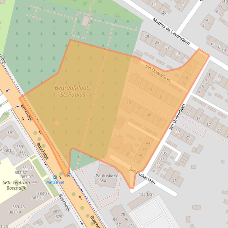 Kaart van postcodegebied 5622BS.