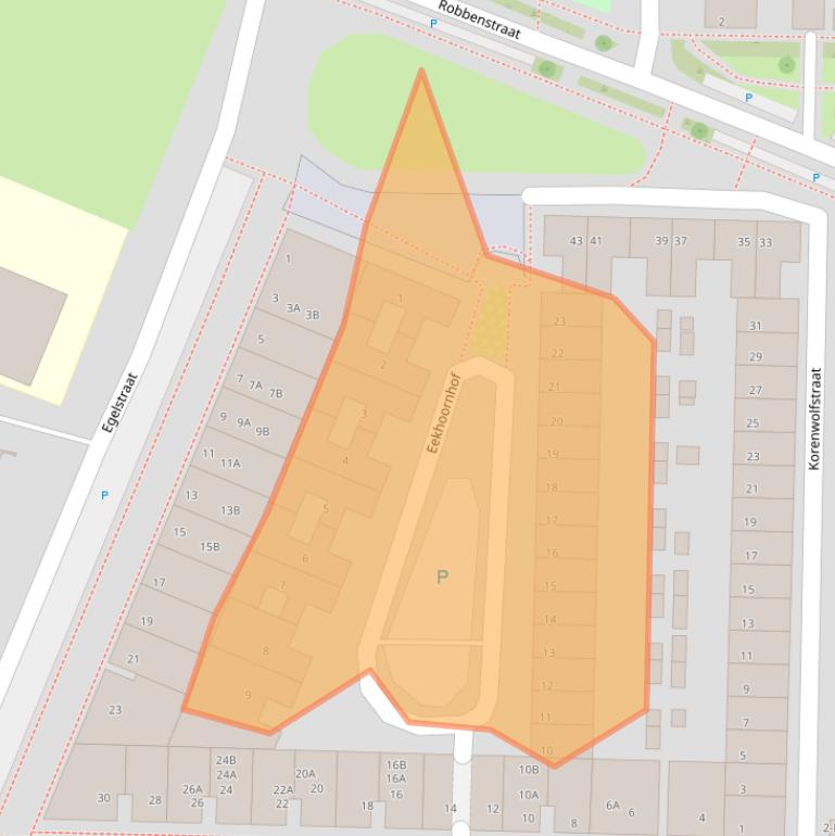 Kaart van postcodegebied 5622BT.