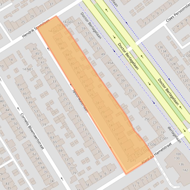 Kaart van postcodegebied 5622CB.