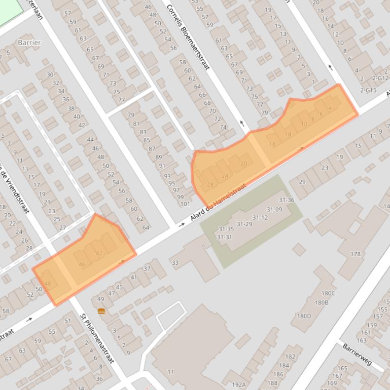 Kaart van postcodegebied 5622CD.