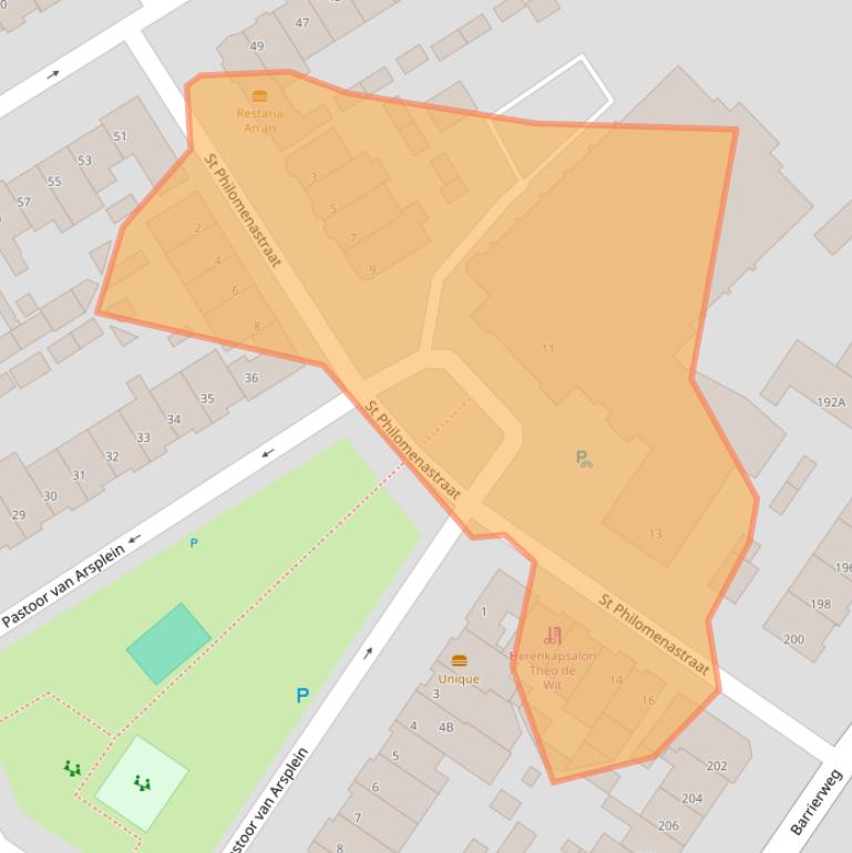 Kaart van postcodegebied 5622CG.