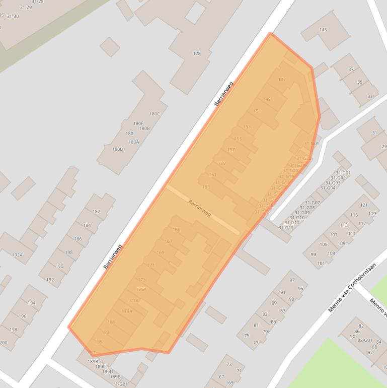 Kaart van postcodegebied 5622CM.