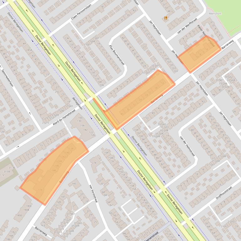 Kaart van postcodegebied 5622CP.