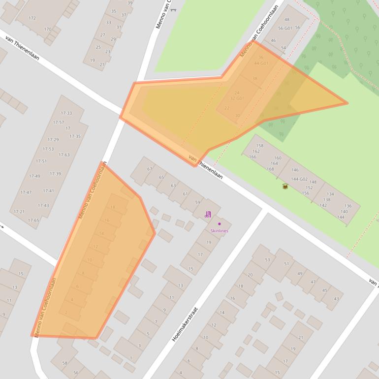 Kaart van postcodegebied 5622DD.