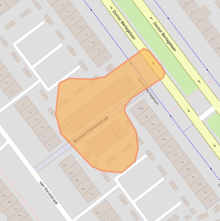 Kaart van postcodegebied 5622DW.