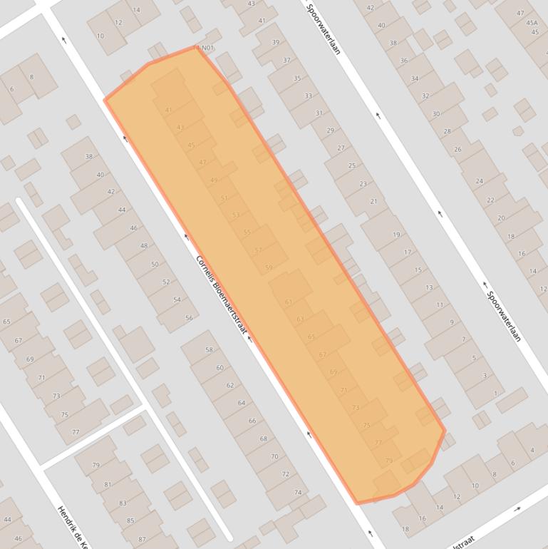 Kaart van postcodegebied 5622EB.
