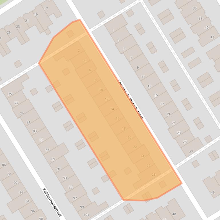 Kaart van postcodegebied 5622EH.