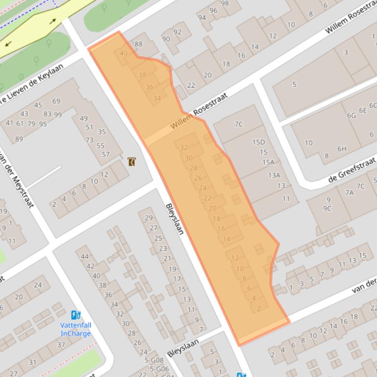 Kaart van postcodegebied 5622GN.