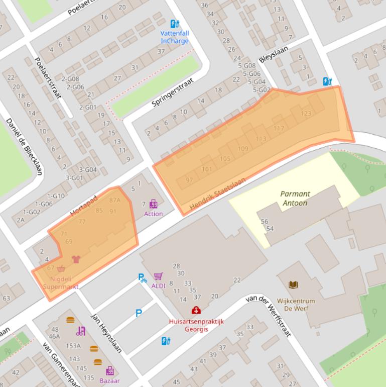 Kaart van postcodegebied 5622HM.