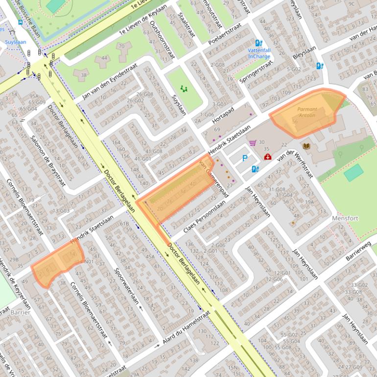 Kaart van postcodegebied 5622HN.