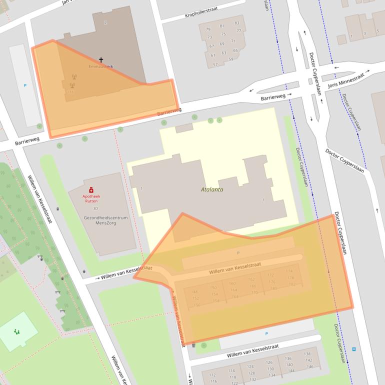 Kaart van postcodegebied 5622JD.