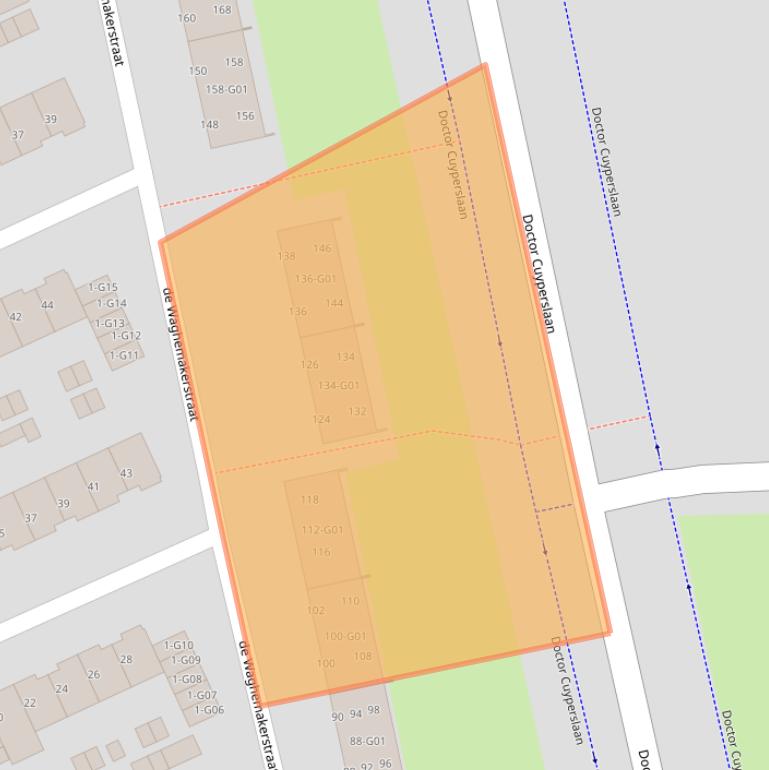 Kaart van postcodegebied 5622JJ.