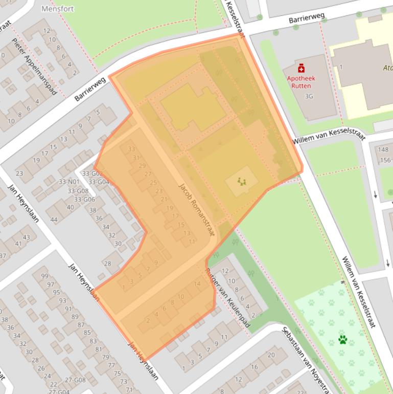 Kaart van postcodegebied 5622KD.