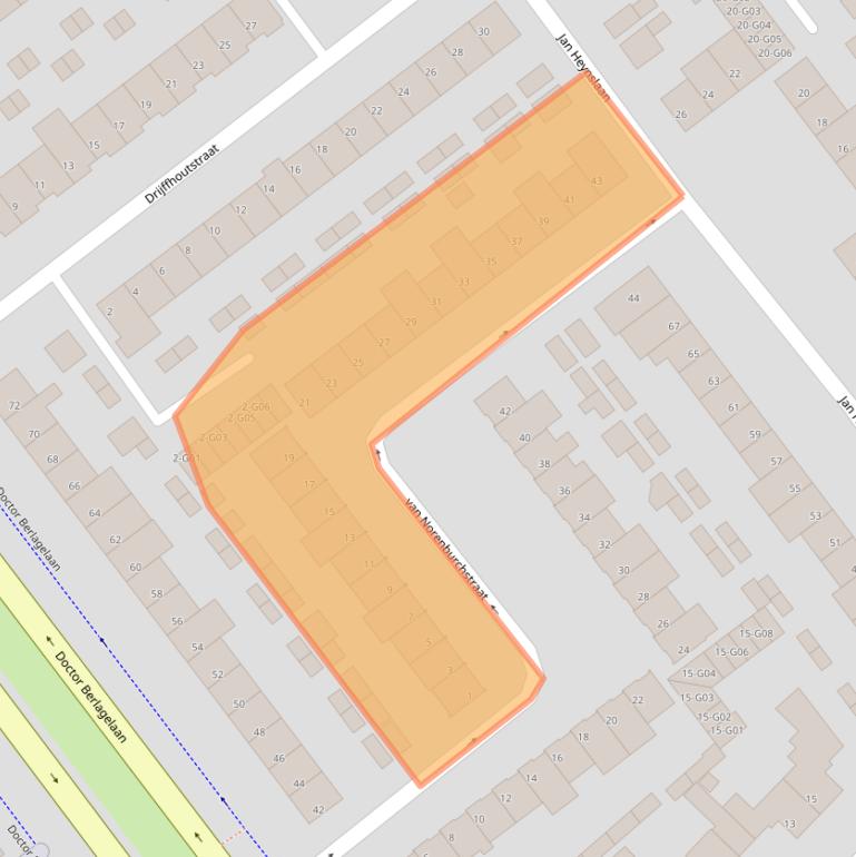 Kaart van postcodegebied 5622KN.