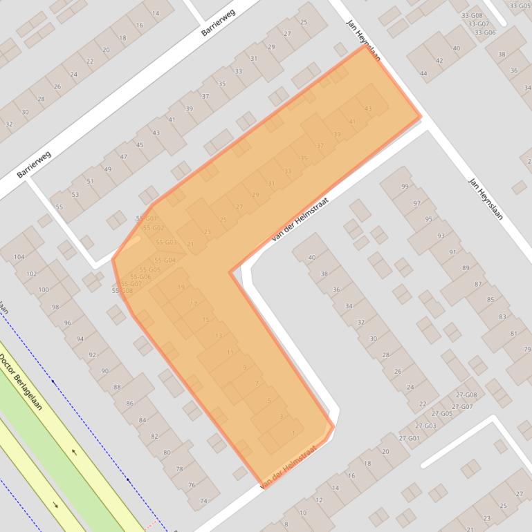 Kaart van postcodegebied 5622KS.