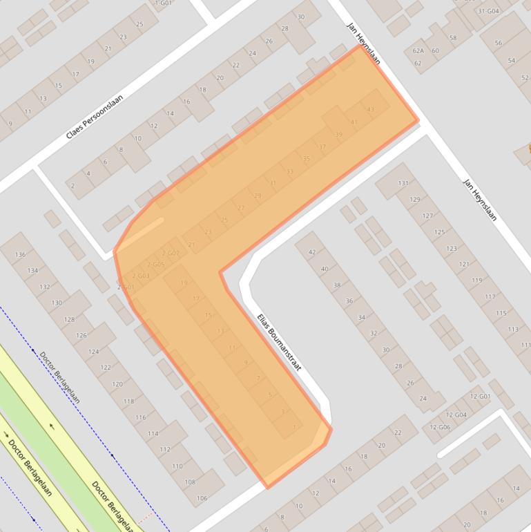 Kaart van postcodegebied 5622KV.
