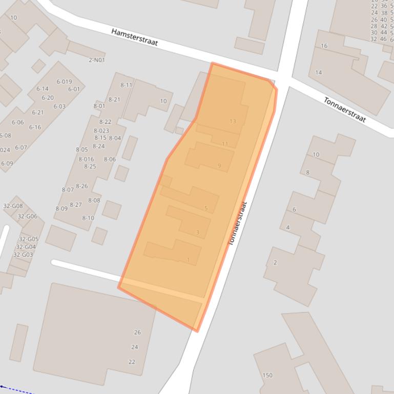 Kaart van postcodegebied 5622KX.