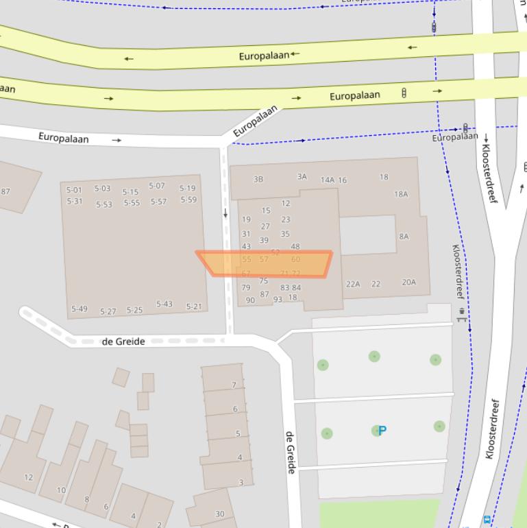 Kaart van postcodegebied 5622NE.