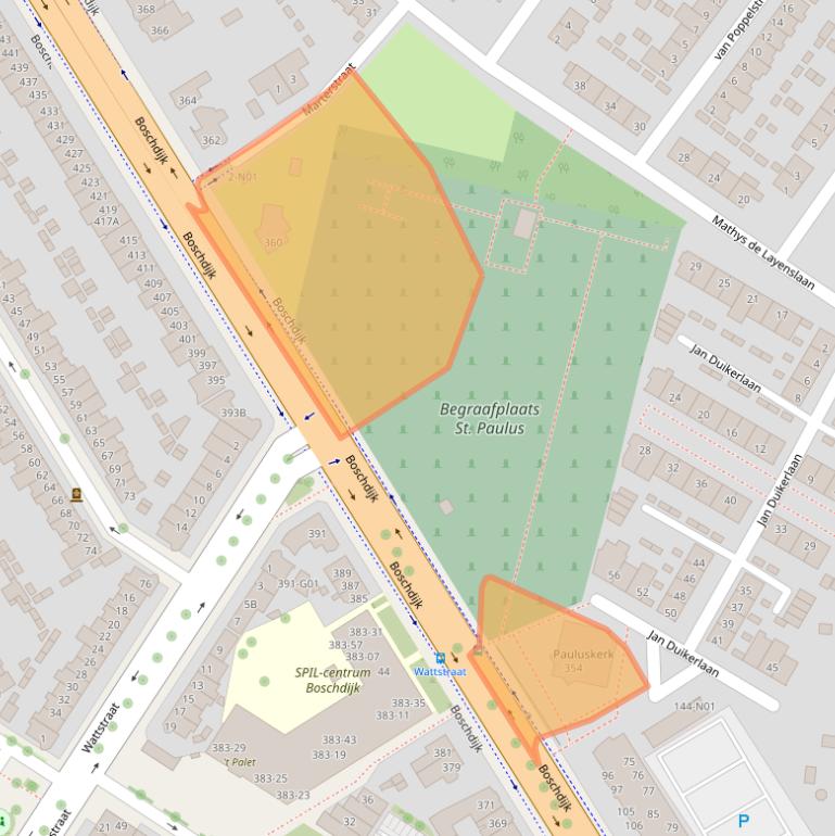 Kaart van postcodegebied 5622PA.