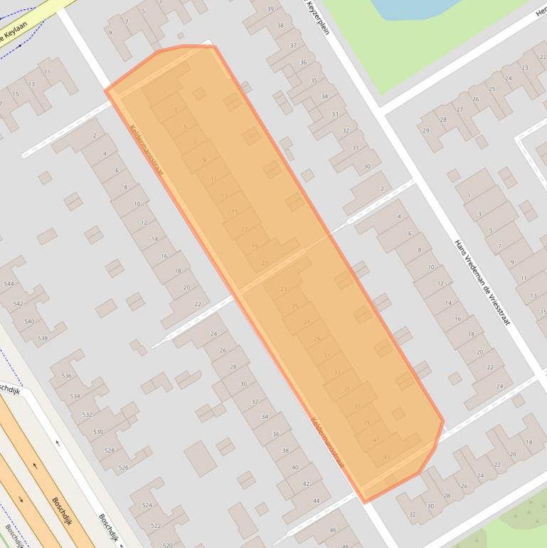 Kaart van postcodegebied 5622PG.