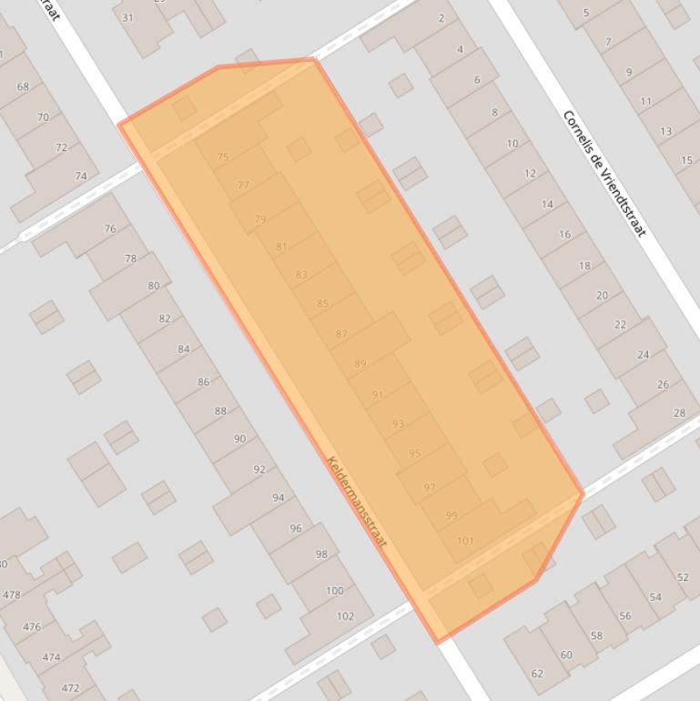 Kaart van postcodegebied 5622PH.