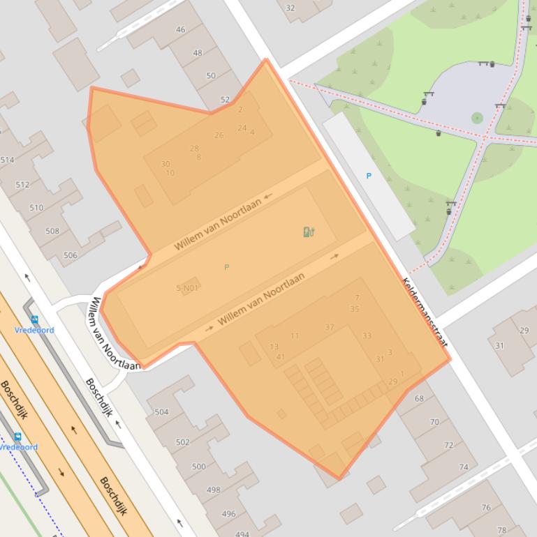 Kaart van postcodegebied 5622PL.