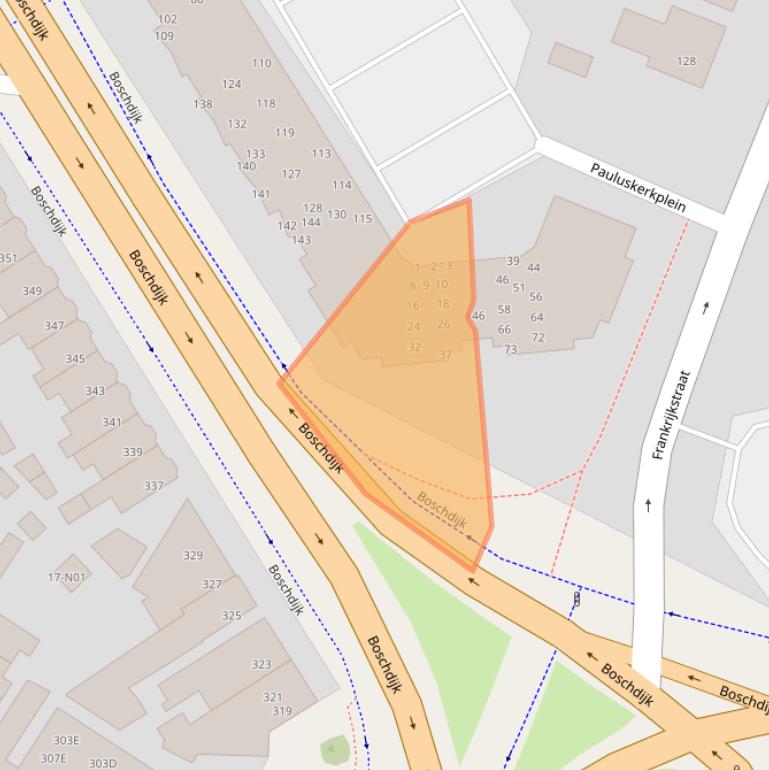 Kaart van postcodegebied 5622PM.