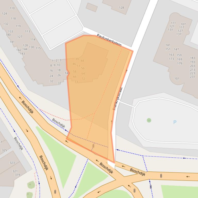 Kaart van postcodegebied 5622PN.