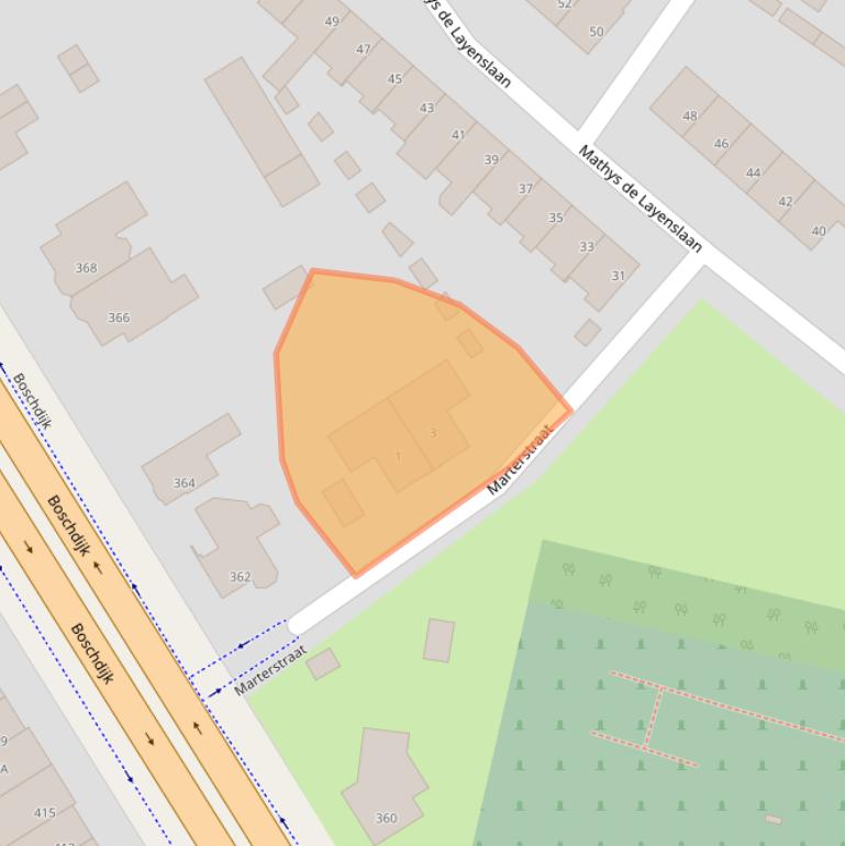 Kaart van postcodegebied 5622PR.