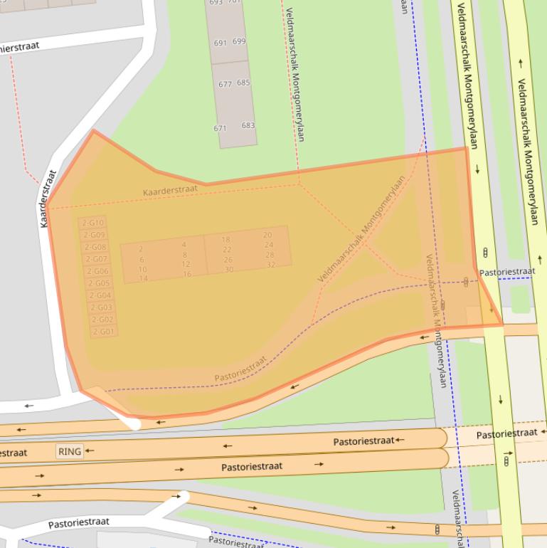 Kaart van postcodegebied 5623AG.
