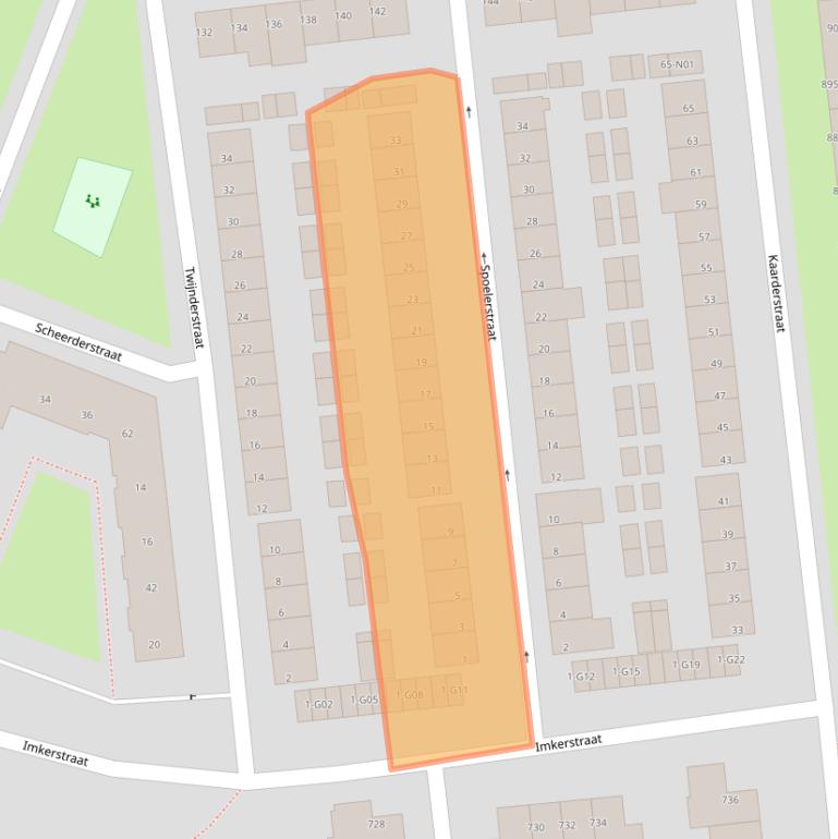 Kaart van postcodegebied 5623AH.