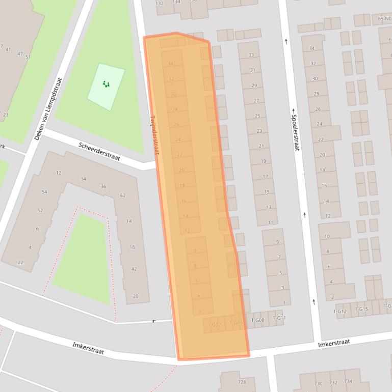 Kaart van postcodegebied 5623AK.