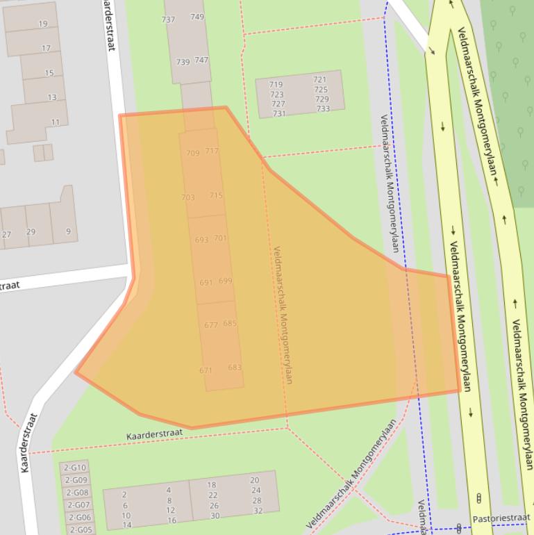 Kaart van postcodegebied 5623AV.