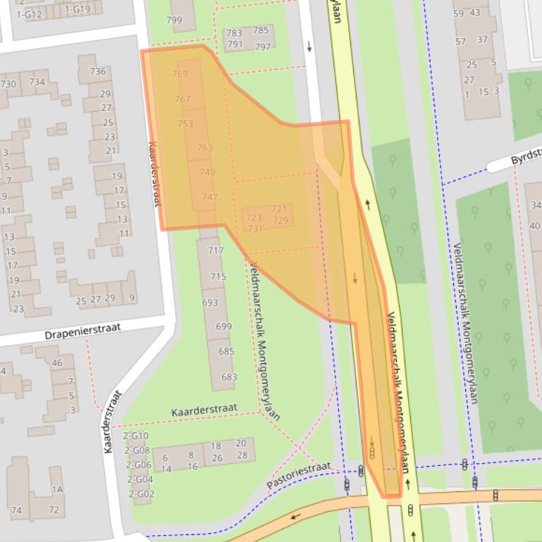 Kaart van postcodegebied 5623AW.