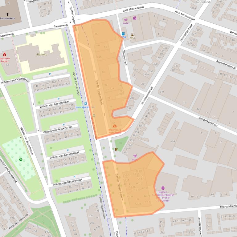 Kaart van postcodegebied 5623BB.