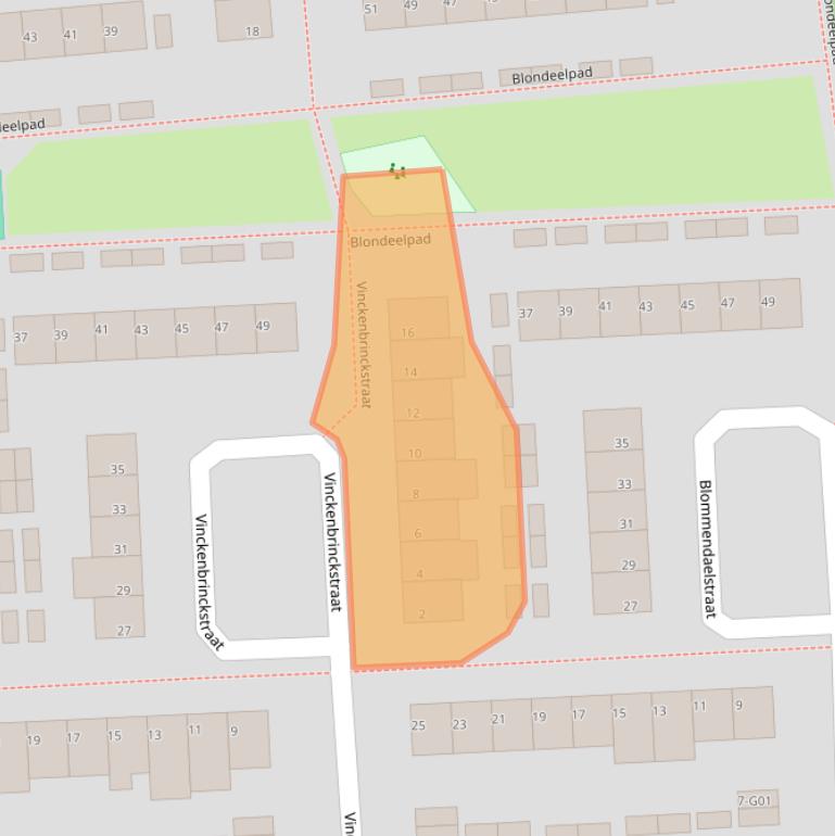 Kaart van postcodegebied 5623BJ.