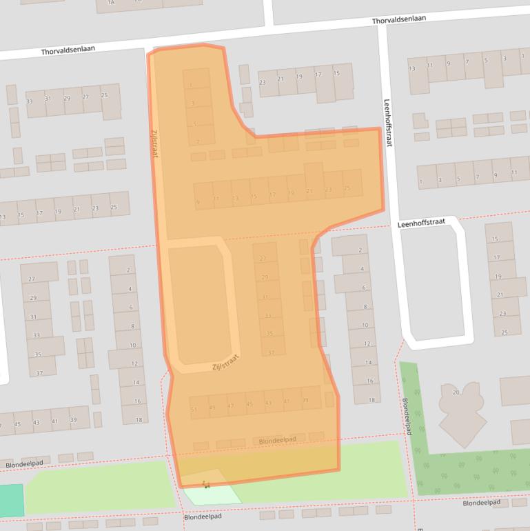 Kaart van postcodegebied 5623BR.