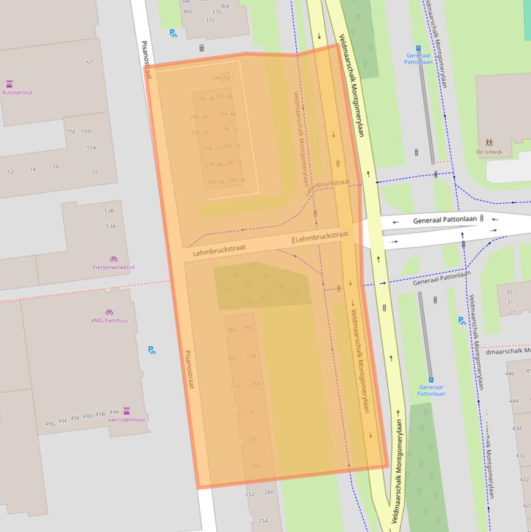 Kaart van postcodegebied 5623CJ.