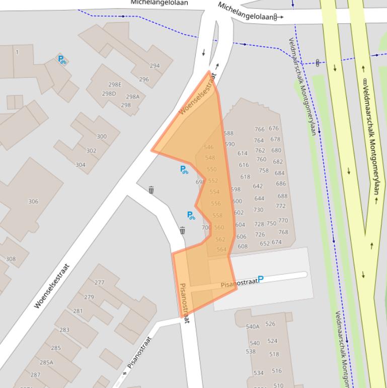 Kaart van postcodegebied 5623CR.