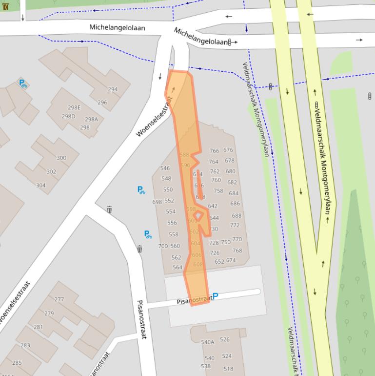 Kaart van postcodegebied 5623CS.