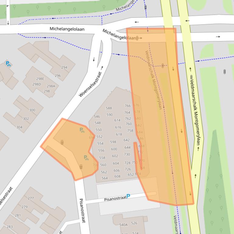Kaart van postcodegebied 5623CV.