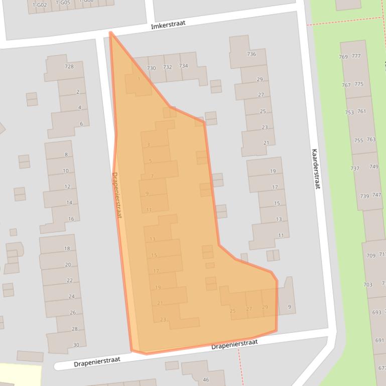 Kaart van postcodegebied 5623DP.