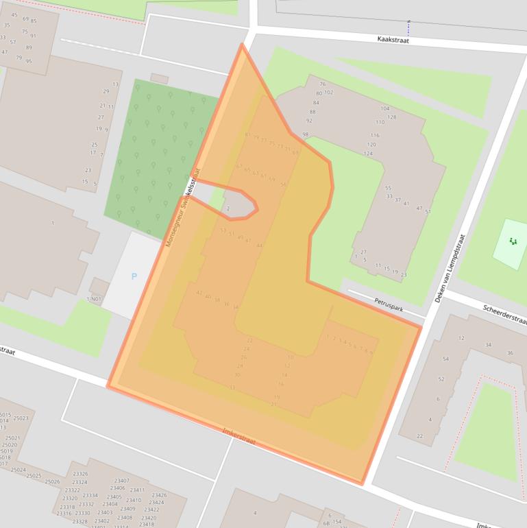 Kaart van postcodegebied 5623DR.