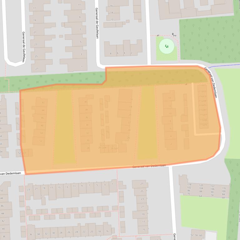 Kaart van postcodegebied 5623GG.