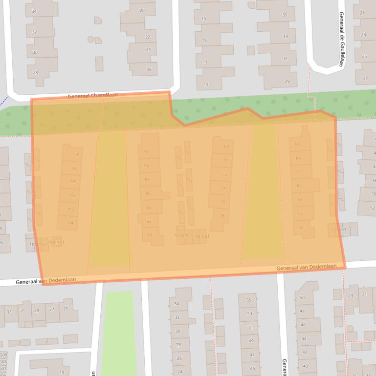 Kaart van postcodegebied 5623GH.