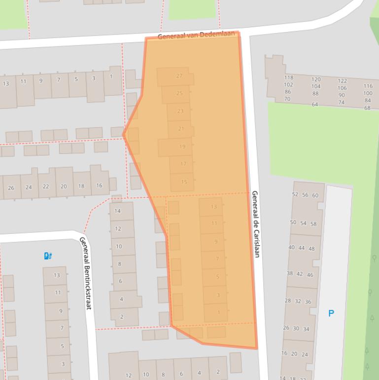 Kaart van postcodegebied 5623GK.
