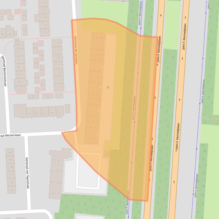 Kaart van postcodegebied 5623GL.