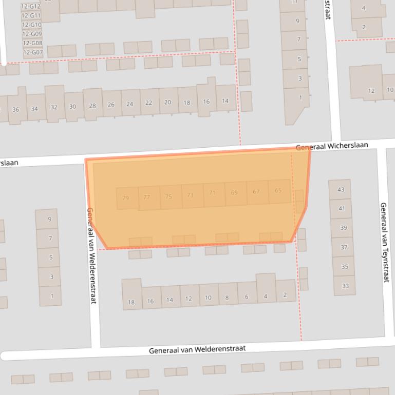 Kaart van postcodegebied 5623GR.