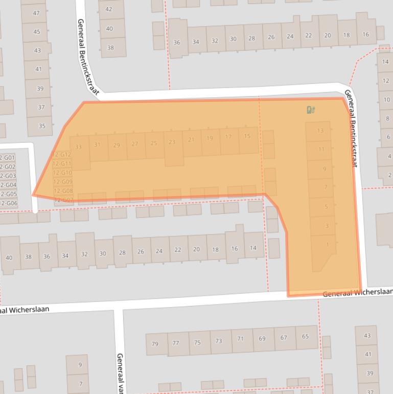 Kaart van postcodegebied 5623GV.